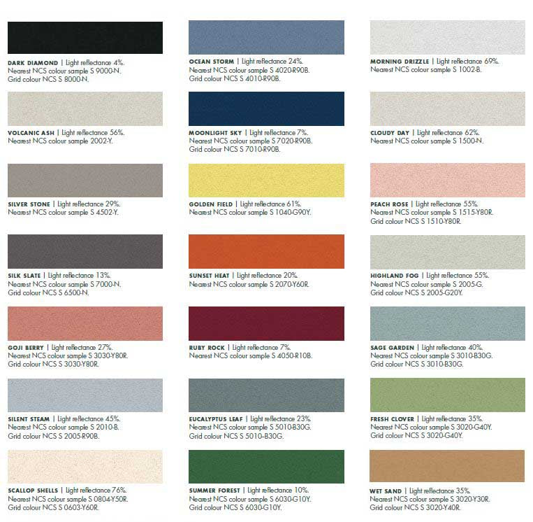 Ceiling Raft Colours Ecophon Solo Rectangle Special Colours 1800mm | Suspended Ceiling Raft ...